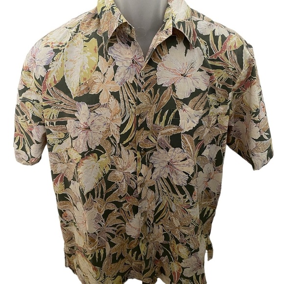 TORI RICHARD Aloha Hawaiian Tropical Collared Shirt Men S Small - Picture 1 of 5